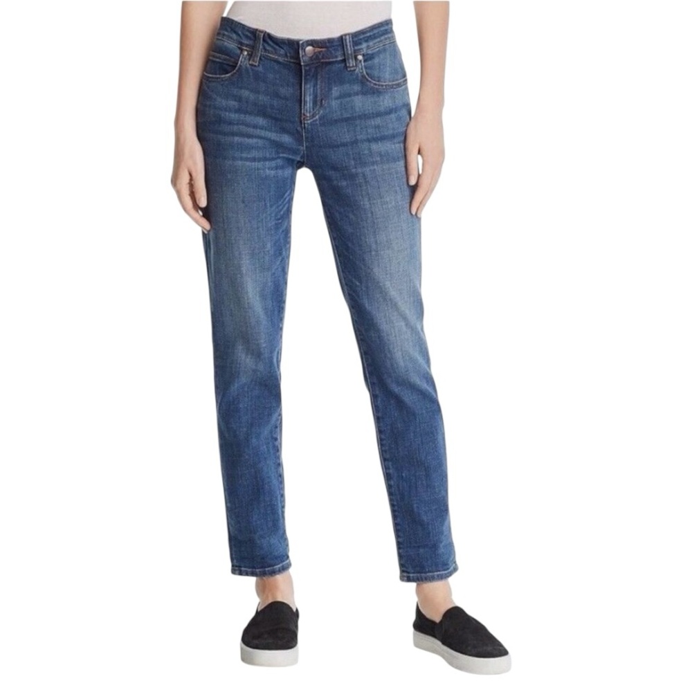 Eileen Fisher Organic Cotton Straight Leg Casual Denim Jeans Women’s 8 - Picture 2 of 13